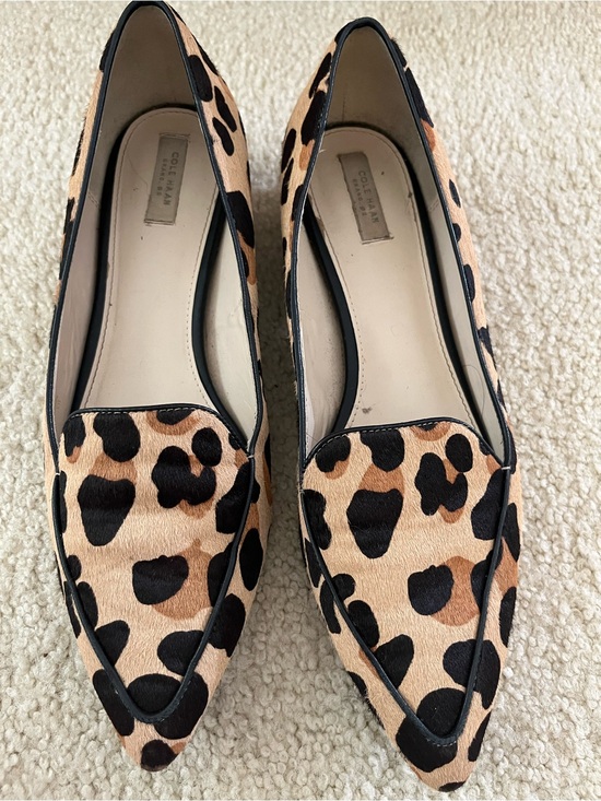 Cole Haan Shoes - Cole Haan Leopard Print Pointed Toe Flats